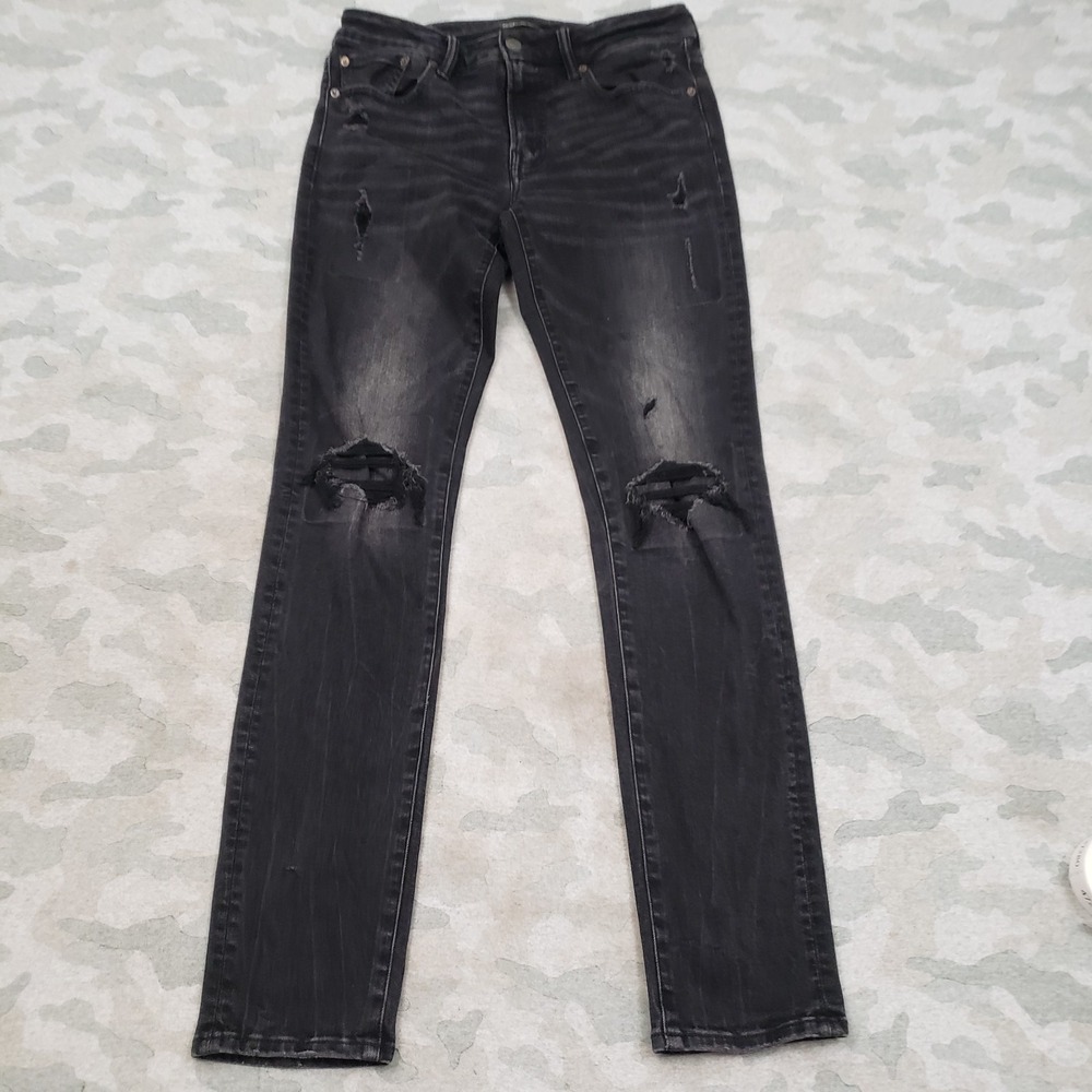 American Eagle Jeans 32x34 Black Next Level Flex Pockets Denim Dark Wash